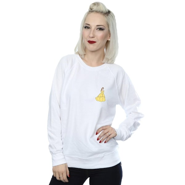 Disney Princess Dam/Damer Belle Brösttröja XXL Vit White XXL