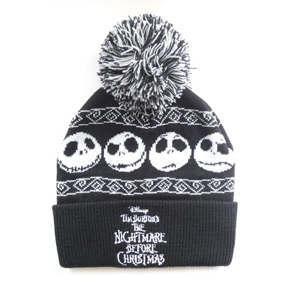Nightmare Before Christmas Basic Snömössa One Size Svart/Vit Black/White One Size