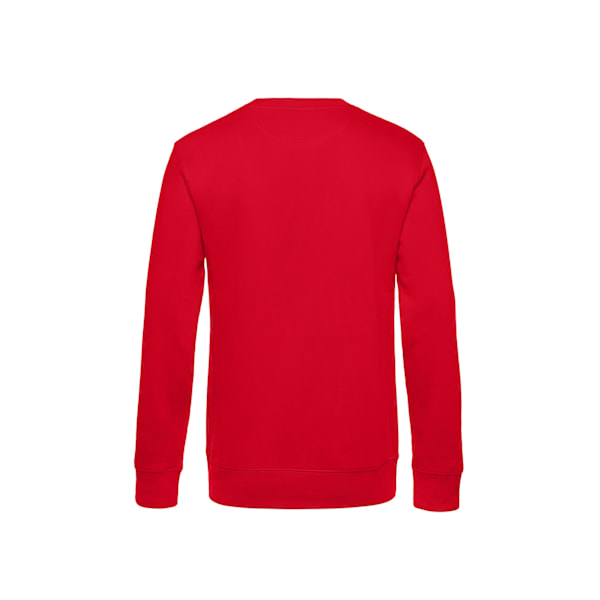 B&C Herr King Crew Neck Sweater 4XL Röd Red 4XL