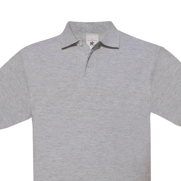B&C Herr Safran Poloskjorta M Heather Grey Heather Grey M