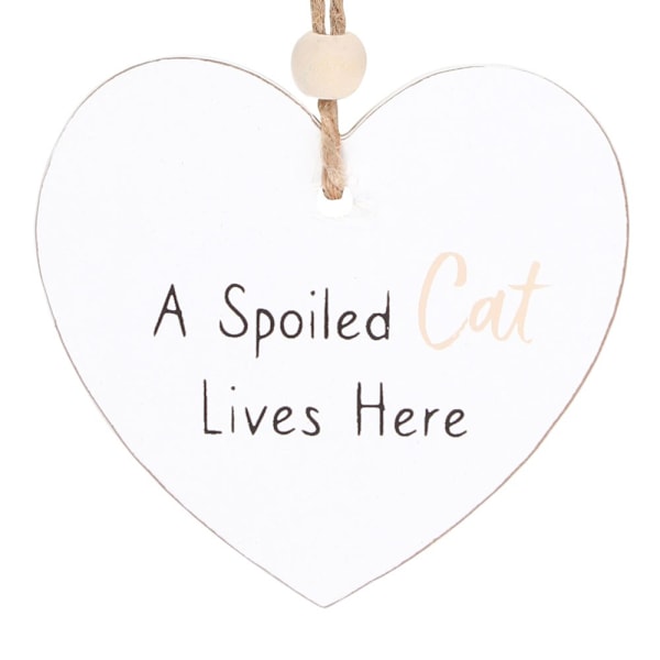 Något Annorlunda En Bortskämd Katt Bor Här Hängande Sentiment White One Size
