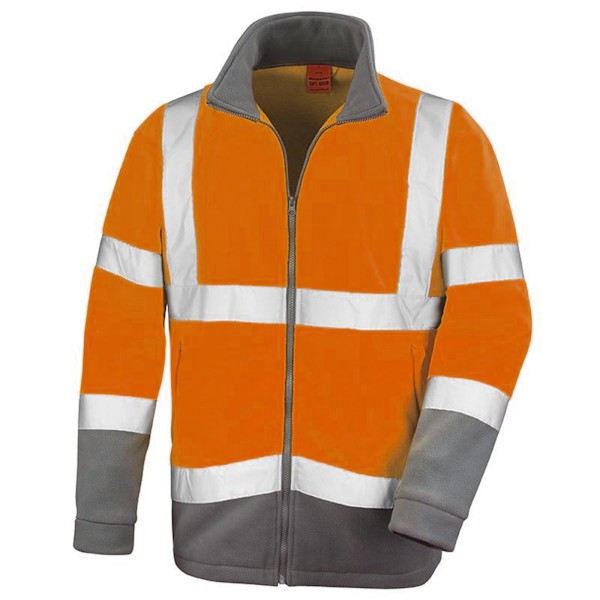 Result Core Reflex Säkerhet Mikrofleece Jacka 2XL Orange Orange 2XL