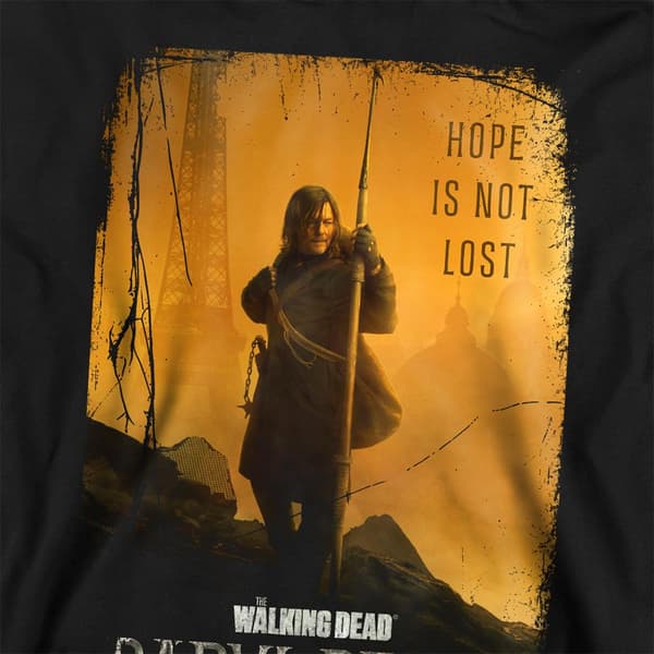 The Walking Dead Barn/Barn Daryl Dixon Poster Tröja med huva Black 9-11 Years