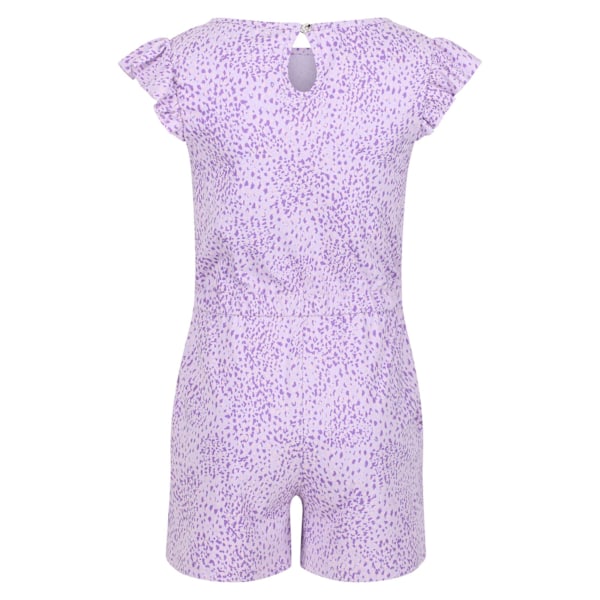 Regatta Barn/Barn Dasie Animal Print Volang Playsuit 11-12 Pastel Lilac 11-12 Years