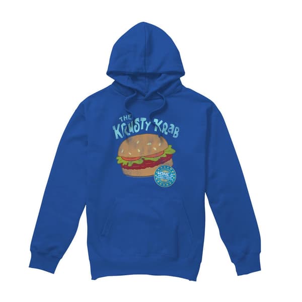 SpongeBob SquarePants Herr Krusty Krab Hoodie M Kungsblå Royal Blue M