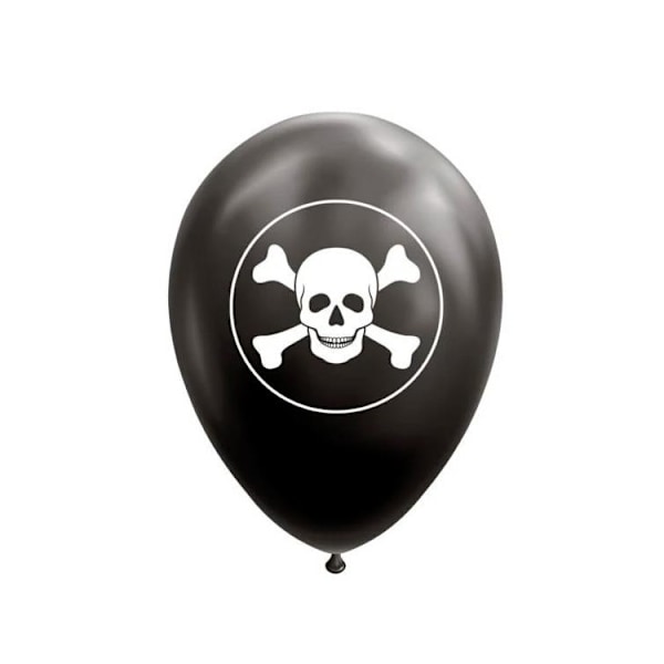 Globos Latex Skull And Crossbones Balloons One Size Black/White Black/White One Size