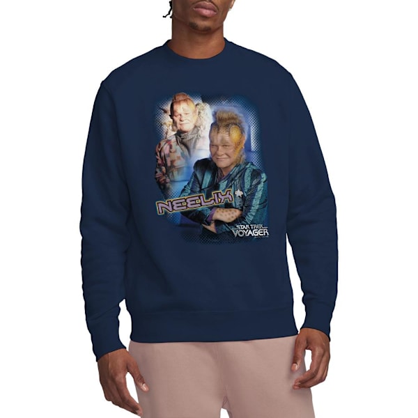 Star Trek Unisex Vuxen Neelix Sweatshirt S Marinblå Navy S