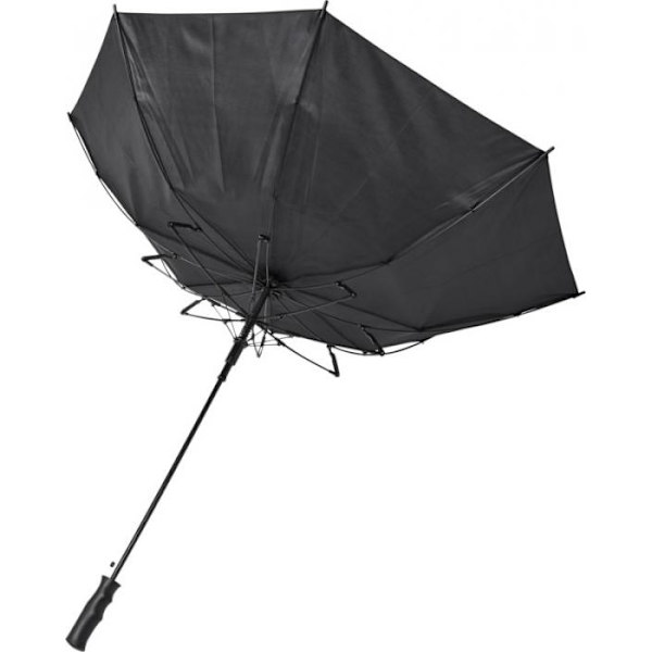 Bullet Bella Auto Open Vindtät Paraply En Storlek Solid Svart Solid Black One Size