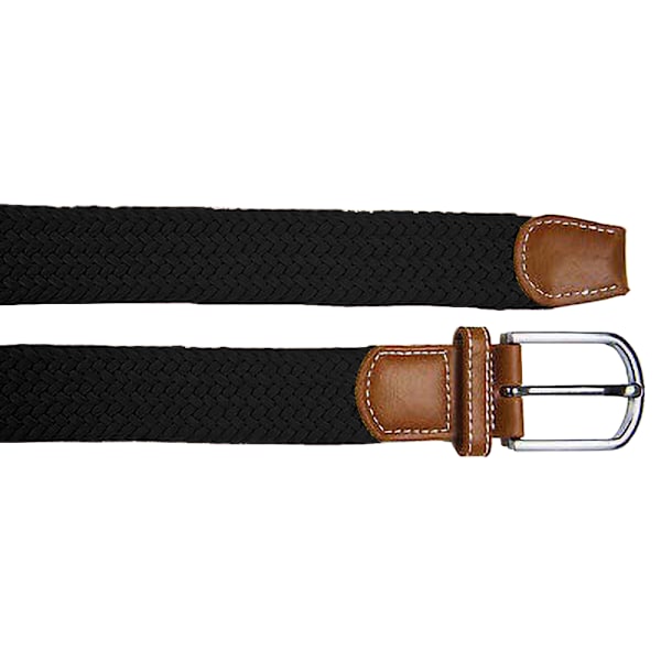 Asquith & Fox Herr Vävd Flätad Stretch Bälte En Storlek Svart Black One Size