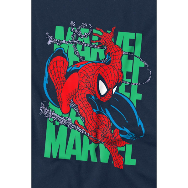 Spider-Man Väggklättrande T-shirt för Barn 3-4 År Marinblå Navy 3-4 Years