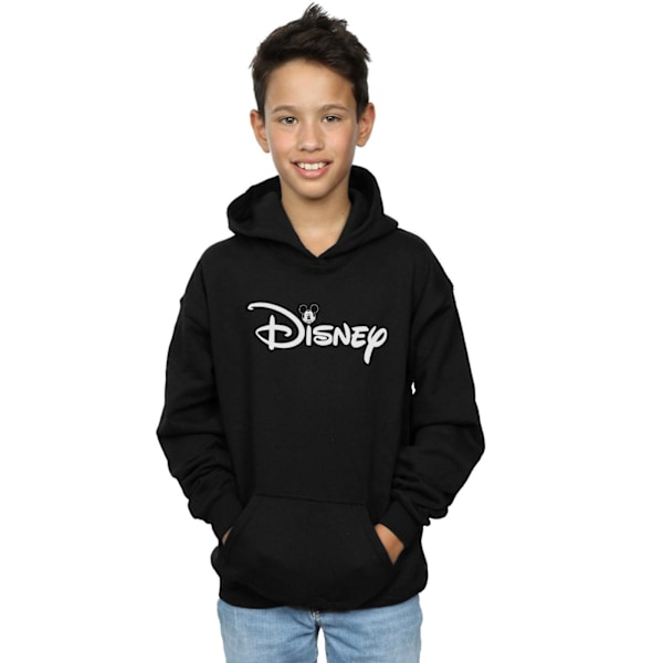 Disney Boys Mickey Mouse Head Logo Hoodie 12-13 år Svart Black 12-13 Years