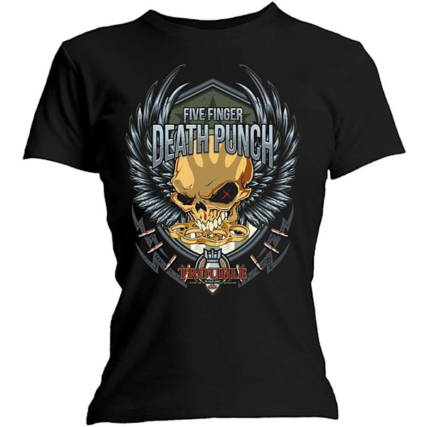 Five Finger Death Punch Dam/Dam Trouble Bomull T-shirt XX Black XXL