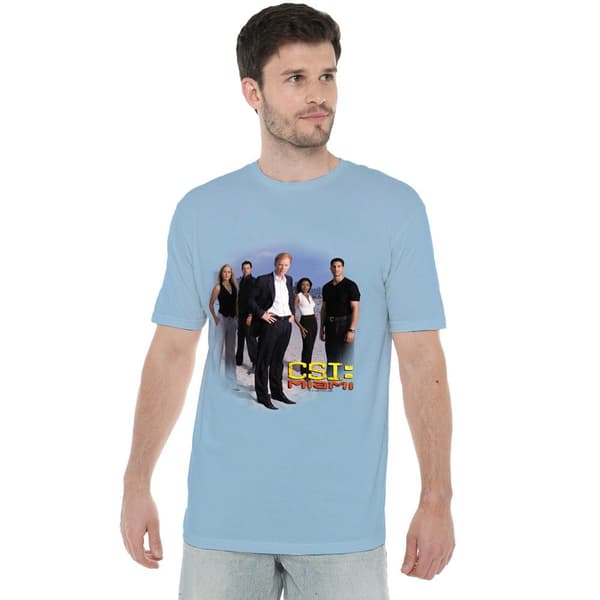 CSI Herr Miami Cast T-Shirt S Ljusblå Light Blue S