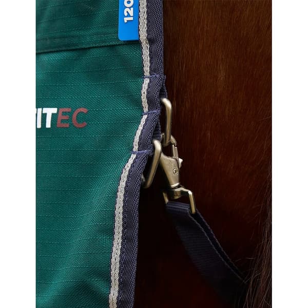 Weatherbeeta Comfitec Plus Dynamic Standard-Neck Logo Hästtäcke Forest Green/Navy 5´ 9