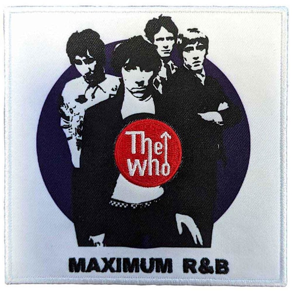 The Who Maximum R&B Tryckt Stryk-På-Patch En Storlek Vit/Svart/ White/Black/Red One Size