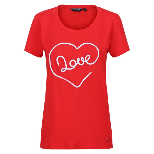 Regatta Dam/Kvinnor Filandra VII Love T-Shirt 20 UK Miami Röd Miami Red 20 UK
