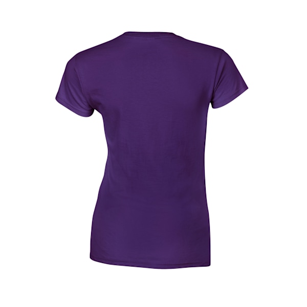 Gildan Dam/Dam Softstyle Ringspun Bomull T-shirt L Lila Purple L