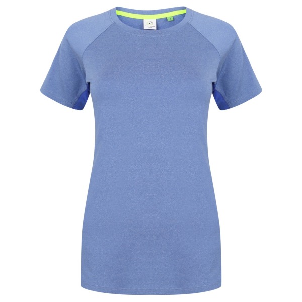 Tombo Teamsport Dam/Dam Slim Fit Kortärmad T-Shirt XL Blue Marl / Blue XL