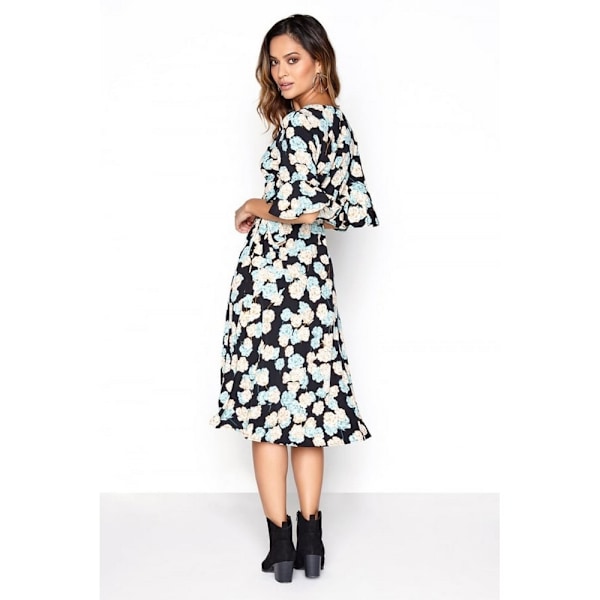 Girls On Film Dam/Dam Frill Detalj Wrap Klänning 8 Svart Black 8