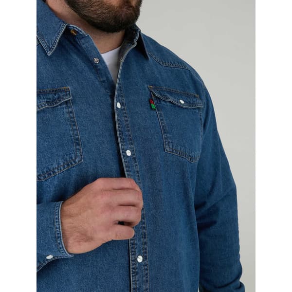 Duke Herr D555 Western Denimskjorta Medium Stonewash Stonewash Medium