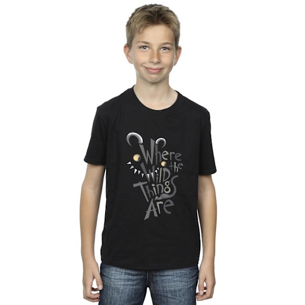 Where The Wild Things Are Pojkar T-shirt 9-11 År Svart Black 9-11 Years