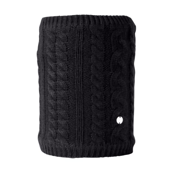 Hy Unisex Adult Melrose Cable Knit Snood One Size Black Black One Size