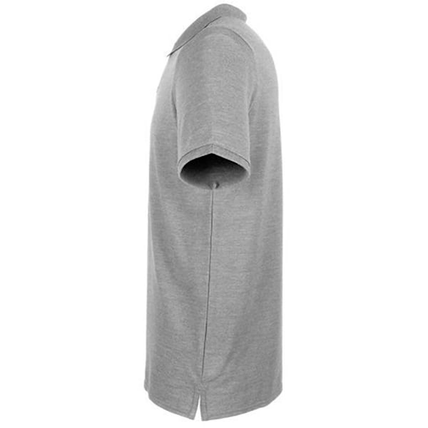 Henbury Herr Polotröja i Modern Passform i Bomullspiké S Heather Heather S