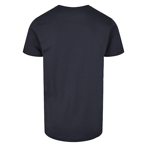 Bygg ditt varumärke Herr Basic Rund Hals T-shirt 4XL Marinblå Navy 4XL