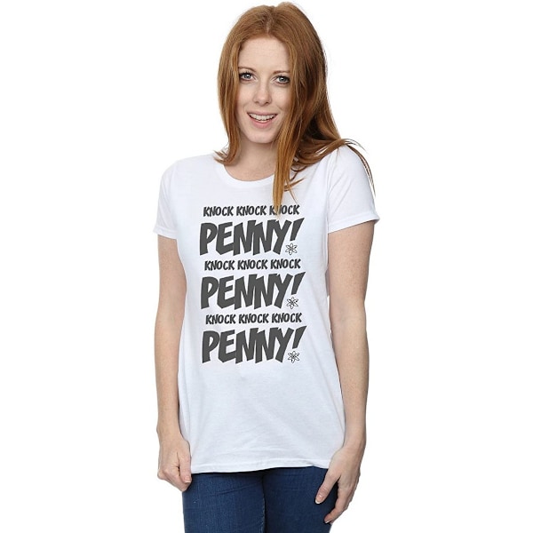 The Big Bang Theory Dam/Damer Knock Knock Penny Bomull Pojkvän White M