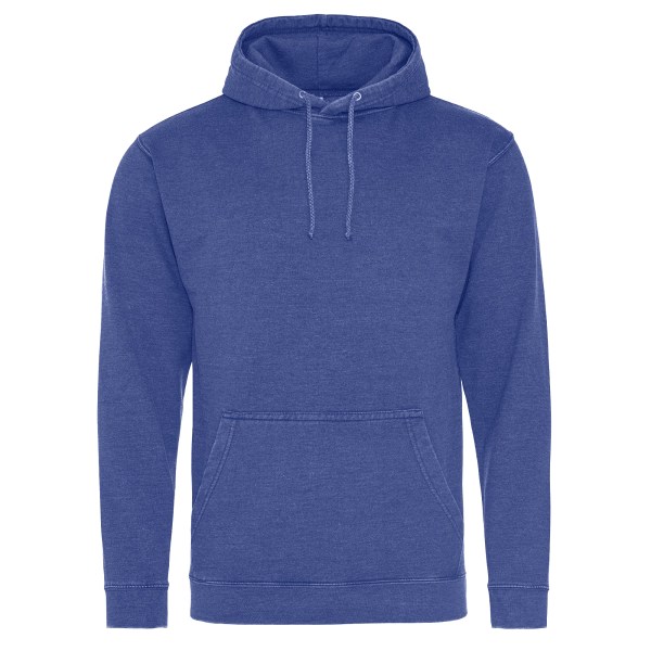 AWDis Hoods Unisex Hoodie med tvättad look S Tvättat lila Washed Purple S