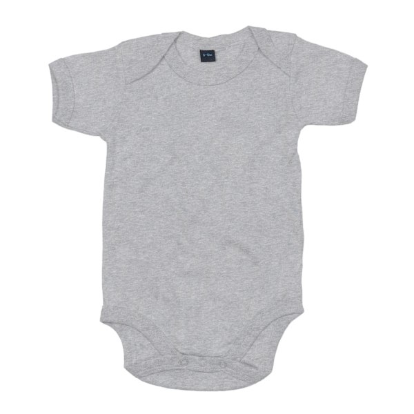 Babybugz Baby Unisex Ekologisk Långärmad Body 12-18 Månader Grey Melange Heather 12-18 Months