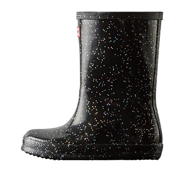Hunter Girls First Giant Glitter Wellington Boots Storlek 2 UK Svart Black 2 UK