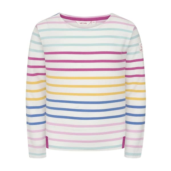 Lazy Jacks Breton Topp för Flickor 9-10 År Regnbåge Rainbow 9-10 Years