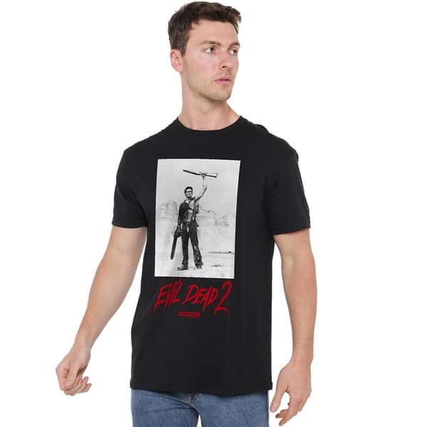 Evil Dead 2 Herr Chainsaw T-Shirt L Svart Black L