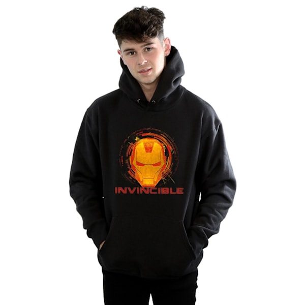Marvel Mens Avengers Iron Man Invincible Hoodie S Svart Black S