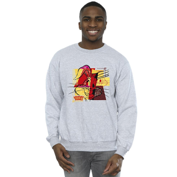 Looney Tunes Herr Bugs Bunny Kanin Nyår Sweatshirt S Sport Sports Grey S