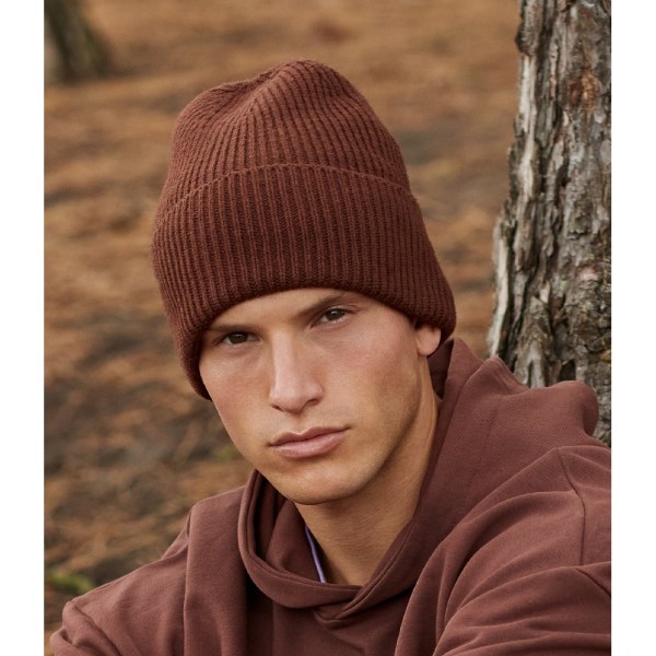 Beechfield Cuffed Återvunnen Oversized Beanie One Size Walnut Bro Walnut Brown One Size