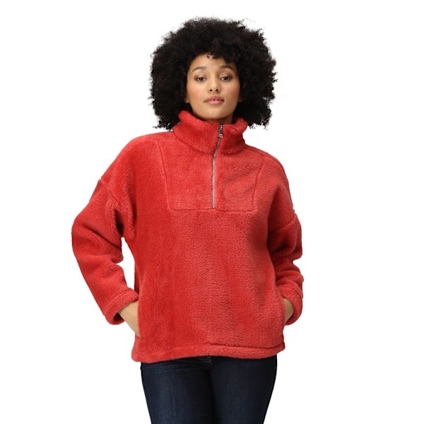 Regatta Zeeke Fluffig Fleece för Kvinnor/Dam Storlek 16 UK Mineralröd Mineral Red 16 UK