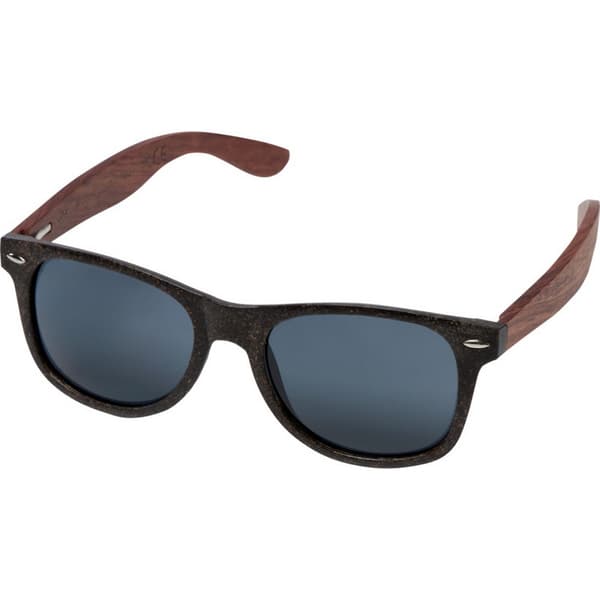Omärkta barn/barnsolglasögon Kafo En storlek Solid Black/C Solid Black/Coffee Brown One Size