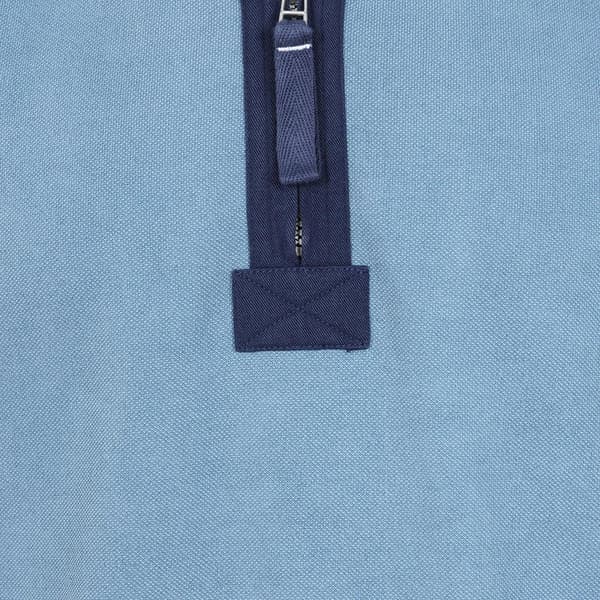 Lazy Jacks Herr Kontrastpanel Piké Sweatshirt S Airforce Blå Airforce Blue S