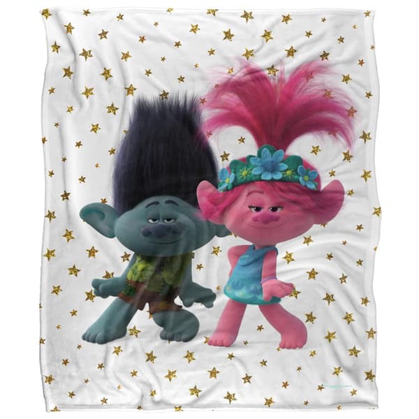 Trolls Happy Together Filt med Silkeslen Känsla One Size Multico Multicoloured One Size
