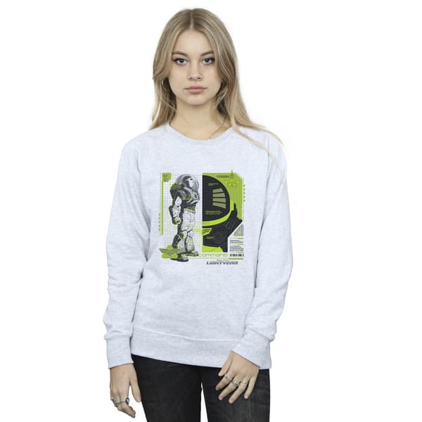 Disney Dam/Kvinnor Lightyear Buzz Tech Panel Sweatshirt M Spo Sports Grey M