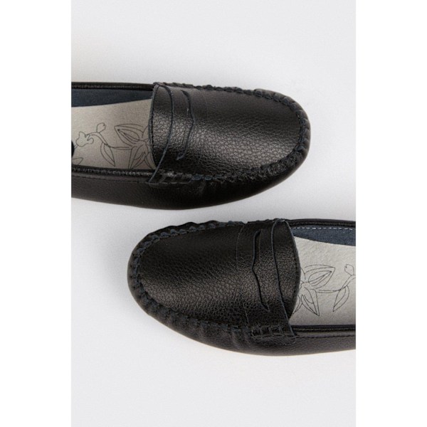 Good For The Sole Dam/Kvinnor Nessa Läder Loafers 4 UK Svart Black 4 UK