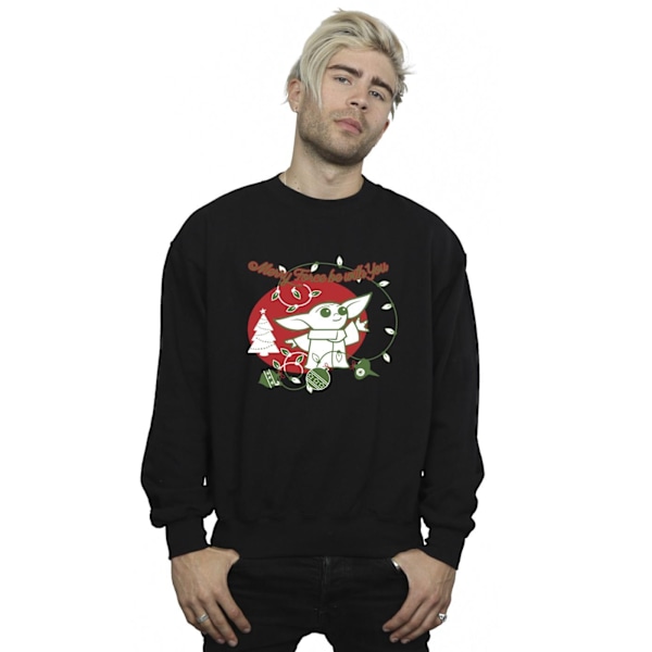 Star Wars The Mandalorian Herr Baby Yoda Force Be With You Sweatshirt Black 4XL