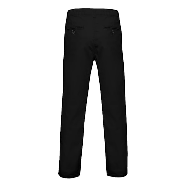 Asquith & Fox Herrkläder Klassiska Casual Chinos/Byxor 4XLR Svart Black 4XLR