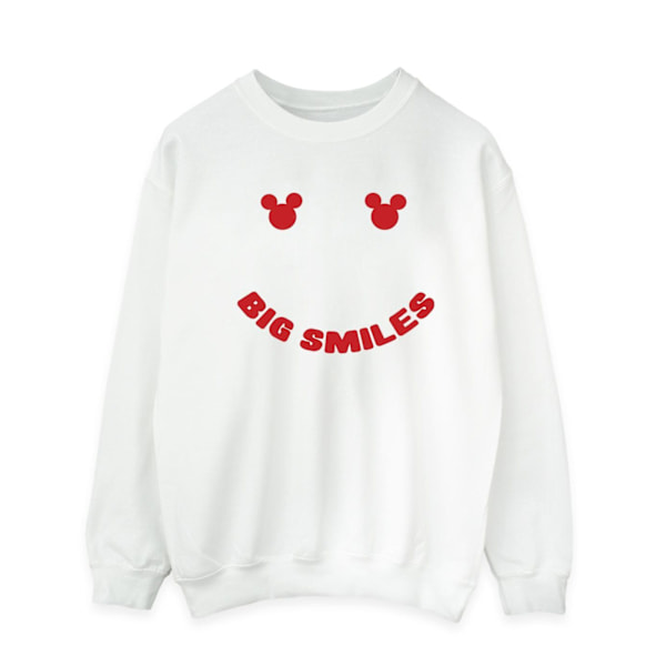 Disney Herr Mickey Mouse Big Smile Sweatshirt M Vit White M