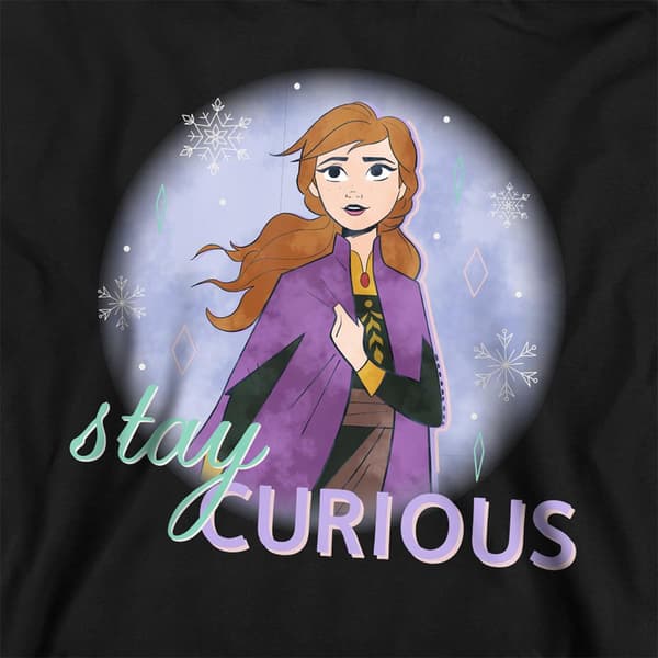 Frozen Barn/Barn Stay Curious Anna Pullover Hoodie 7-8 År Navy 7-8 Years