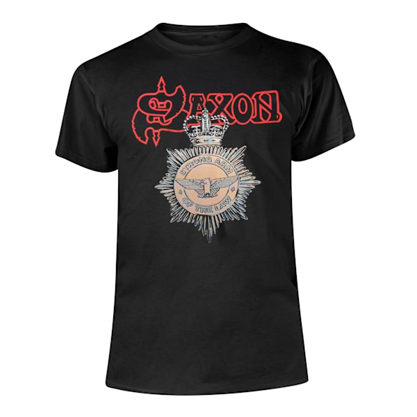 Saxon Unisex Vuxen Stark Arm Of The Law T-Shirt S Svart Black S