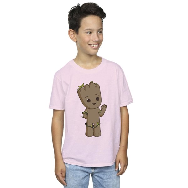Marvel Boys I Am Groot Söt Groot T-shirt 7-8 år Babyrosa Baby Pink 7-8 Years