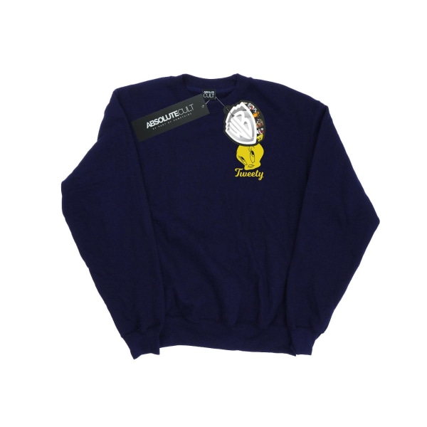 Looney Tunes Herr Tweety Pie Head Sweatshirt 3XL Marinblå Navy Blue 3XL